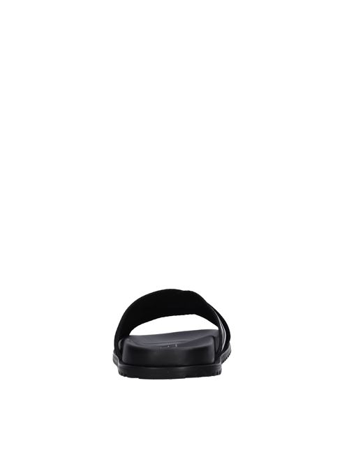Mules in gomma e pelle VERSACE | 1008318 1A05958 2B020NERO-BIANCO